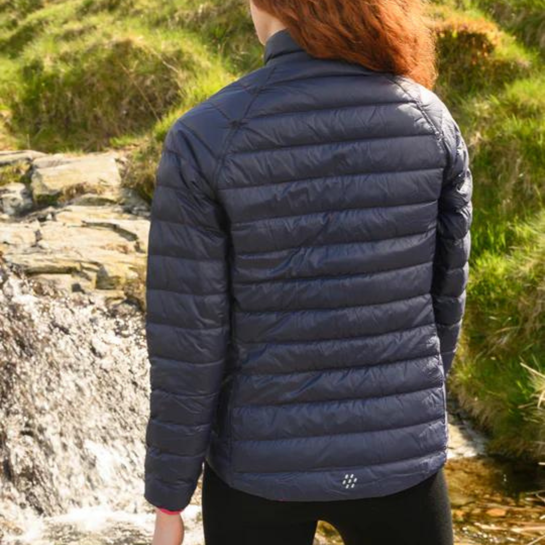 Ladies Polar Reversible Down Jacket (fuchia/navy)