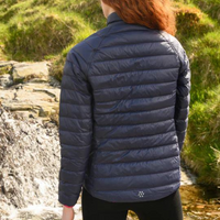 Ladies Polar Reversible Down Jacket (fuchia/navy)