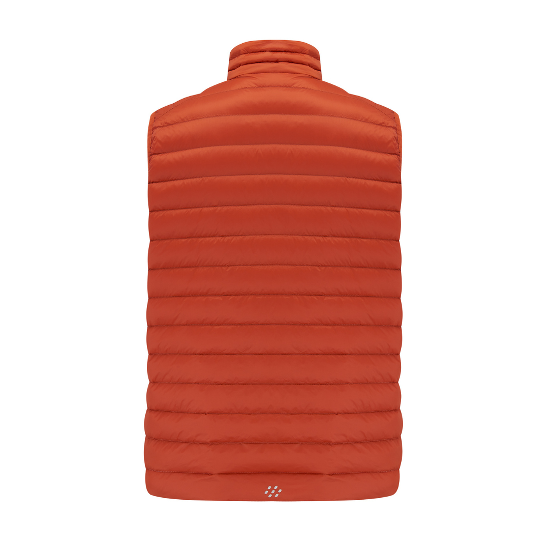 Men's Alpine Packable Down Vest (burnt orange)