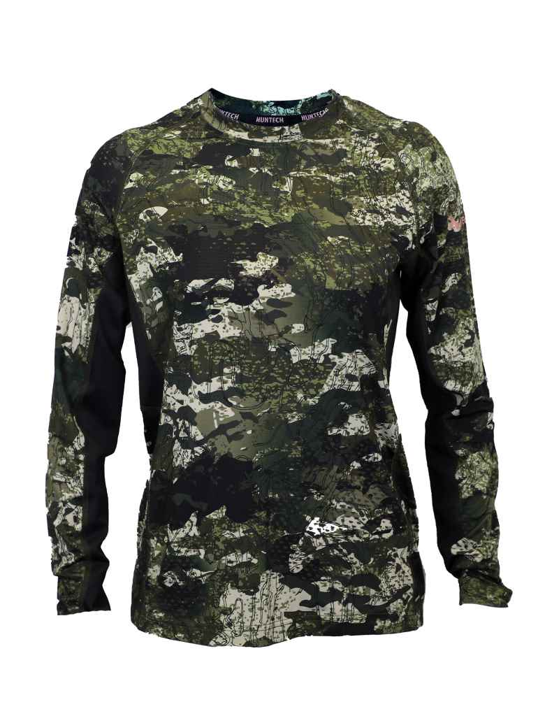 Huntech Women's Glaciertech LS Top (kakariki)