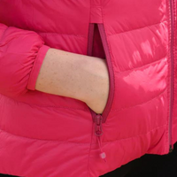 Ladies Polar Reversible Down Jacket (fuchia/navy)