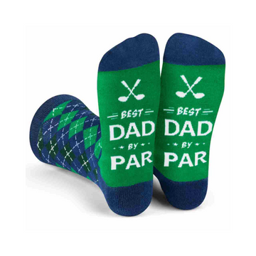 Lavley Best Dad By Par Socks