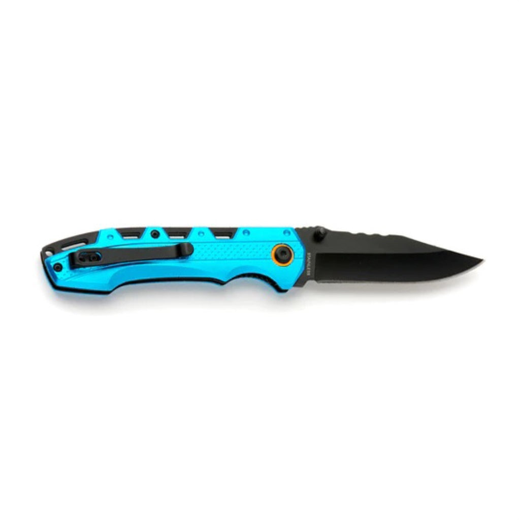 Lock Knife Blue Aluminium Handle