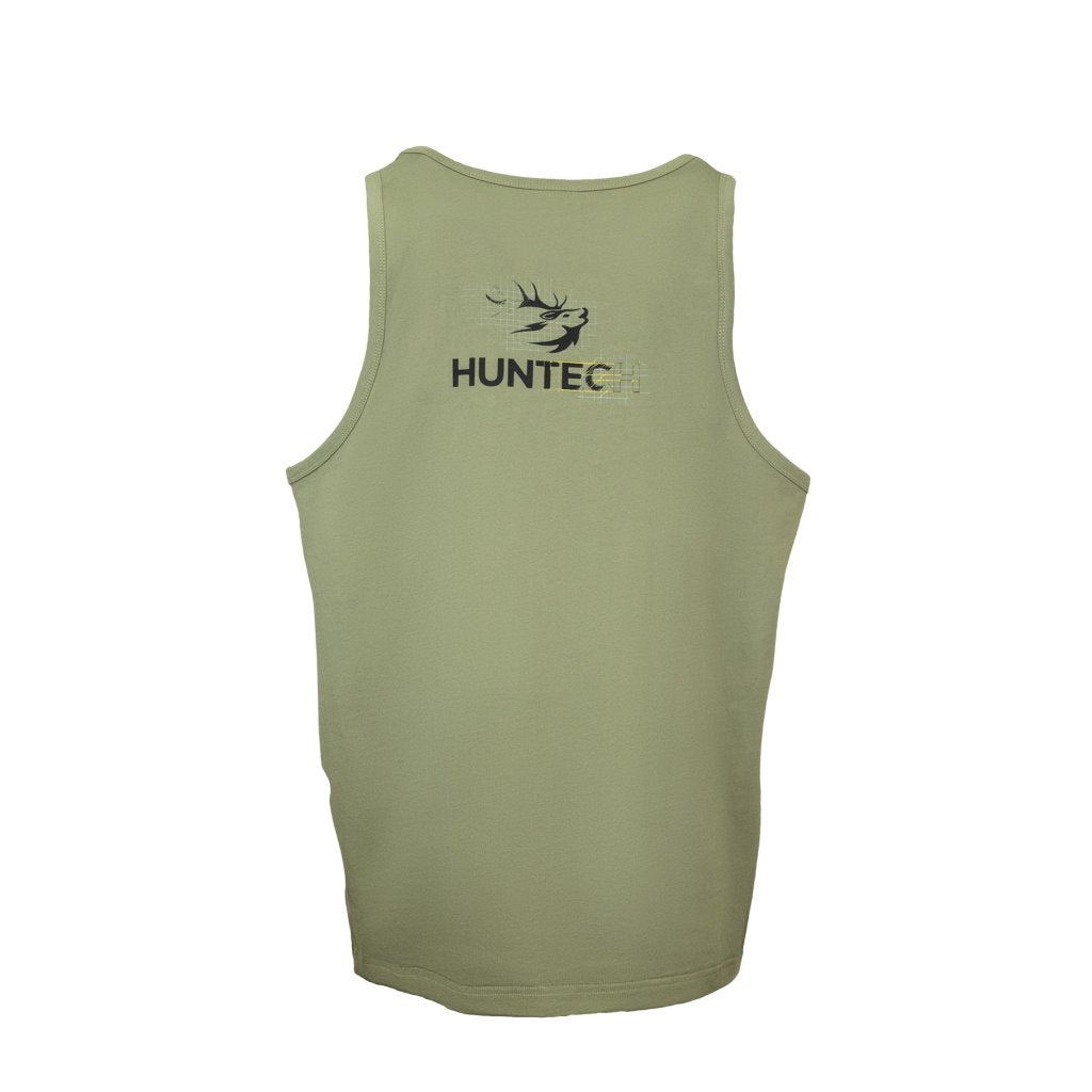 Huntech Mens Logo Singlet (military)