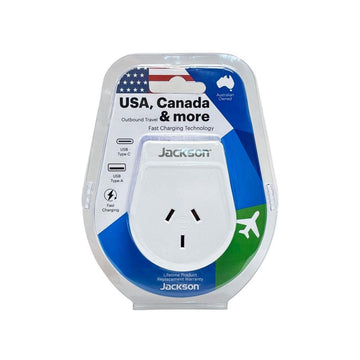 Travel Adaptor - USA, Canada & more (with USB)
