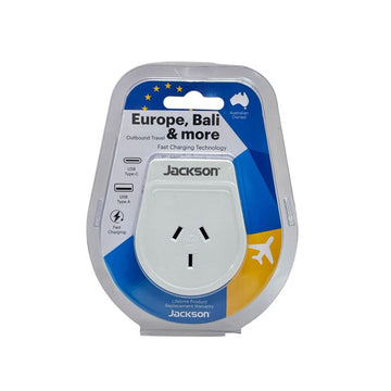 Travel Adaptor - Europe, Bali & more (with USB)