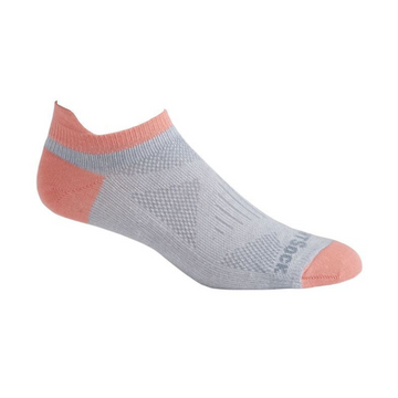 Coolmesh II - Tab Wmn Socks - Light Grey/Coral