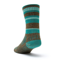 Adventure - Crew Sock - Brown Teal