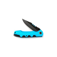 Lock Knife Blue Aluminium Handle