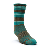 Adventure - Crew Sock - Brown Teal