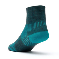 Coolmesh II - Quarter Socks - Ash/Turquoise