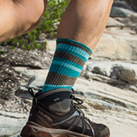 Adventure - Crew Sock - Brown Teal