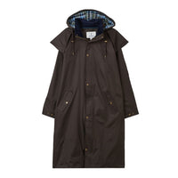 Mens Stockman Coat full length (chocolate)