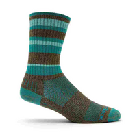 Adventure - Crew Sock - Brown Teal