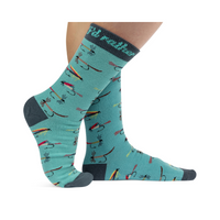 Lavley I'd Rather Be Fly Fishing Socks