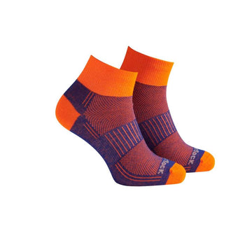 Coolmesh II - Quarter Socks - Royal Blue/Orange