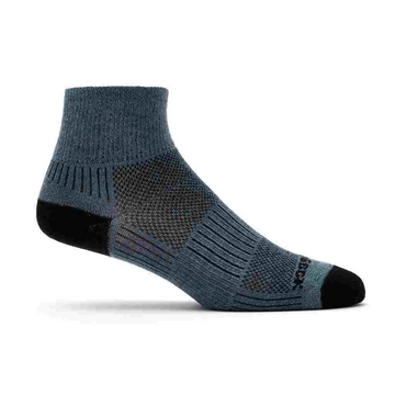 Coolmesh II - Quarter Socks - Grey/Black