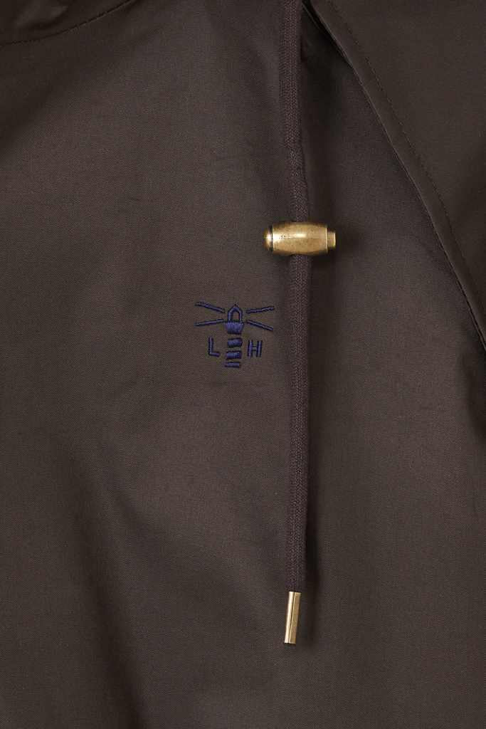 Mens Stockman Coat full length (chocolate)