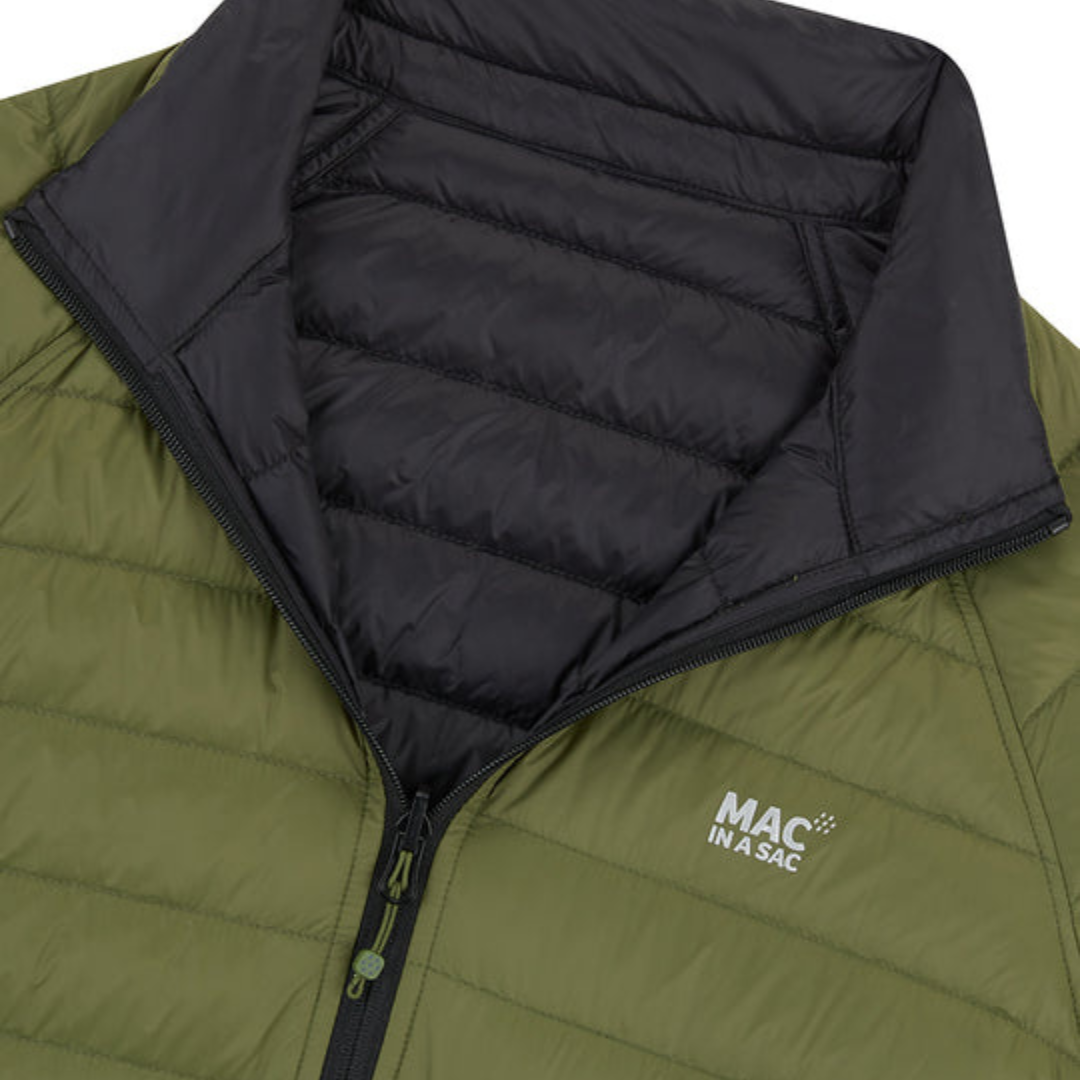 Men's Polar Reversible Down Jacket (khaki/black)