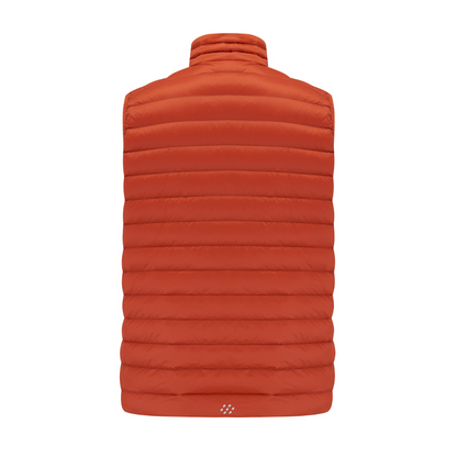 Men's Alpine Packable Down Vest (burnt orange)