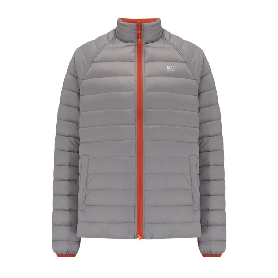 Mens Polar Reversible Down Jacket (orange/grey)