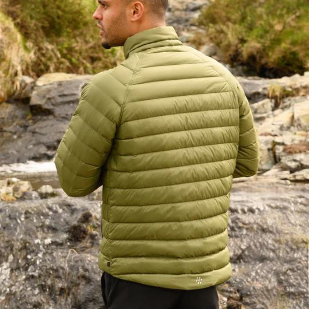 Men's Polar Reversible Down Jacket (khaki/black)