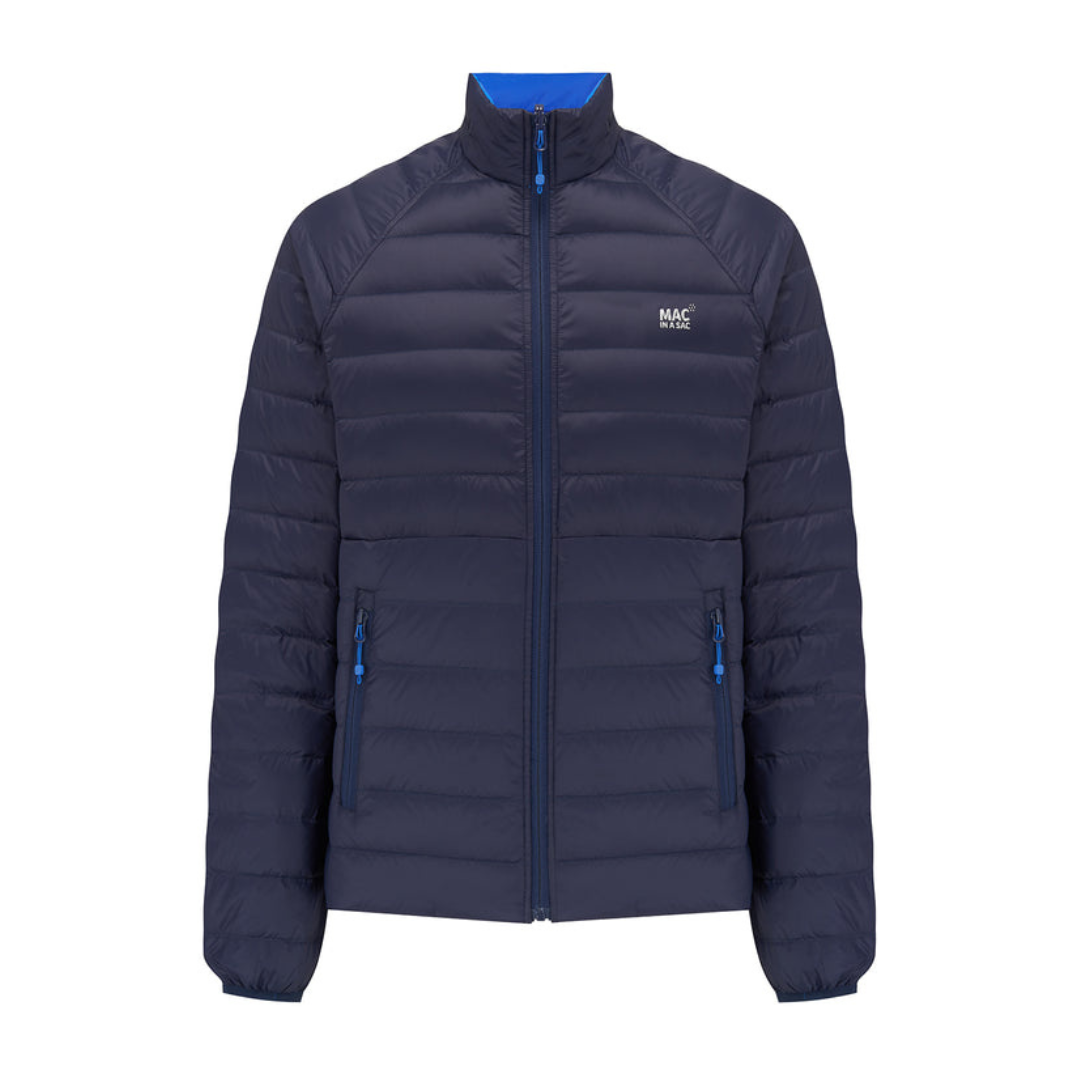 Mens Polar Reversible Down Jacket (saxe blue/navy)