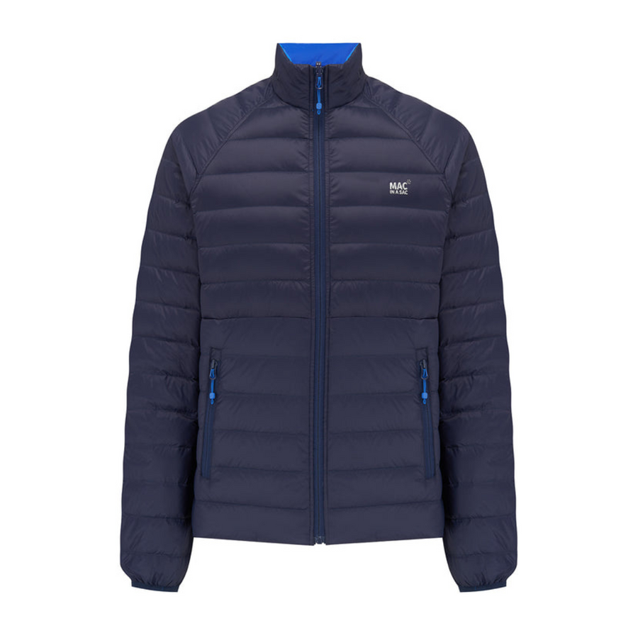 Mens Polar Reversible Down Jacket (saxe blue/navy)