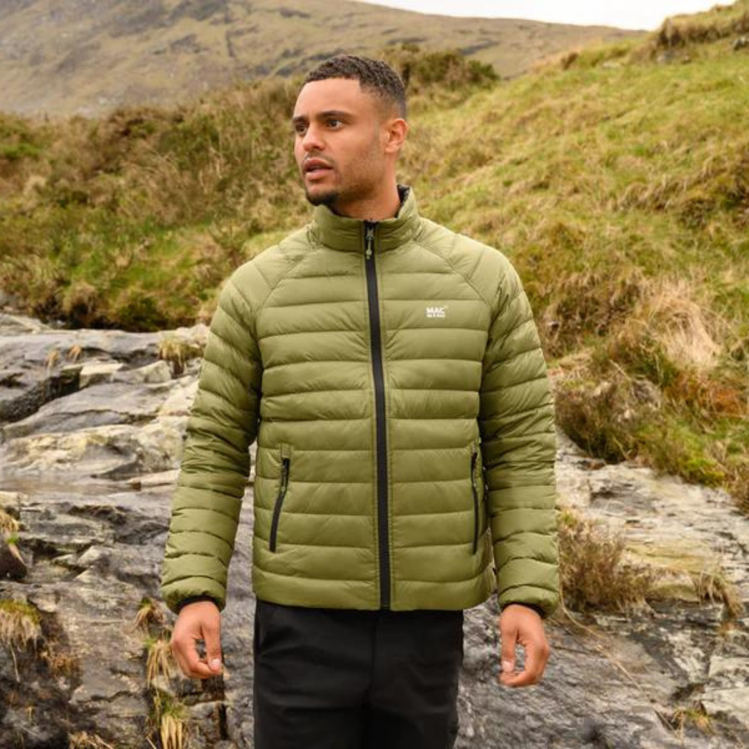 Men's Polar Reversible Down Jacket (khaki/black)