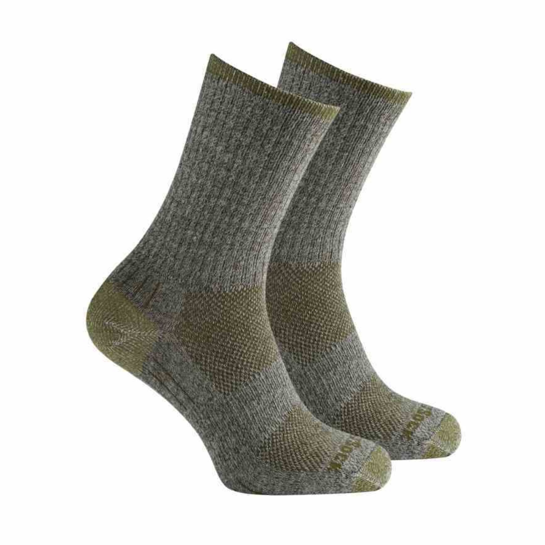 Silver Escape - Crew Socks - Trail Green