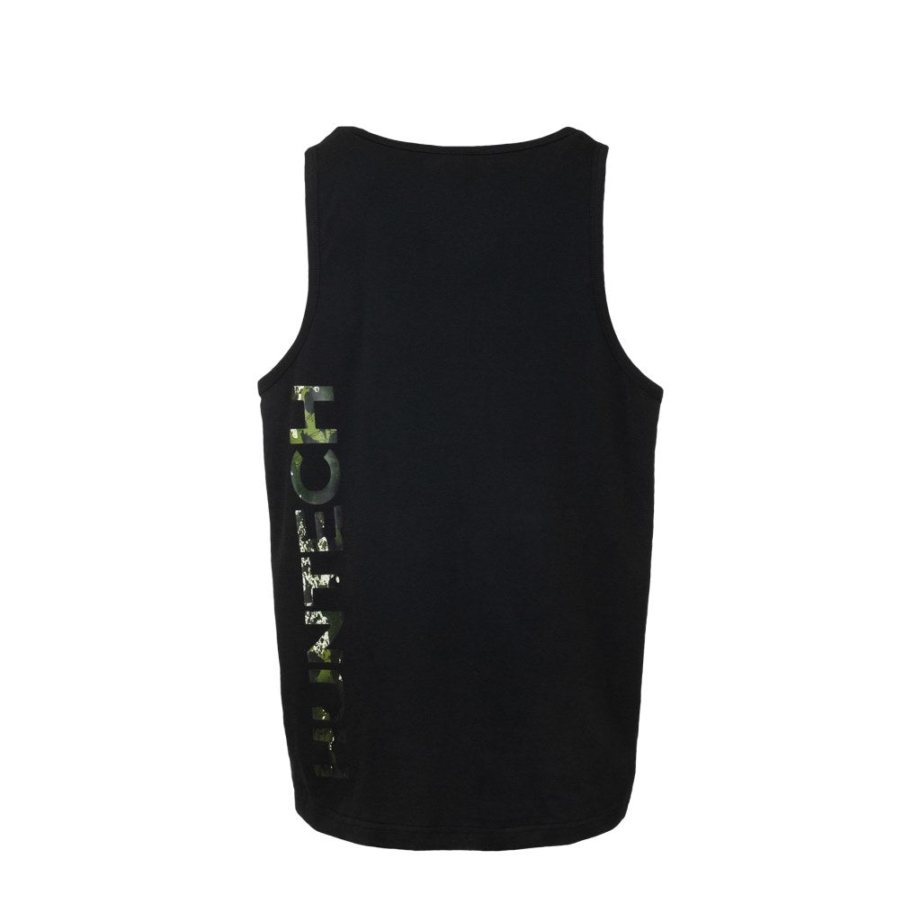 Huntech Mens Vertical Logo Singlet (black)