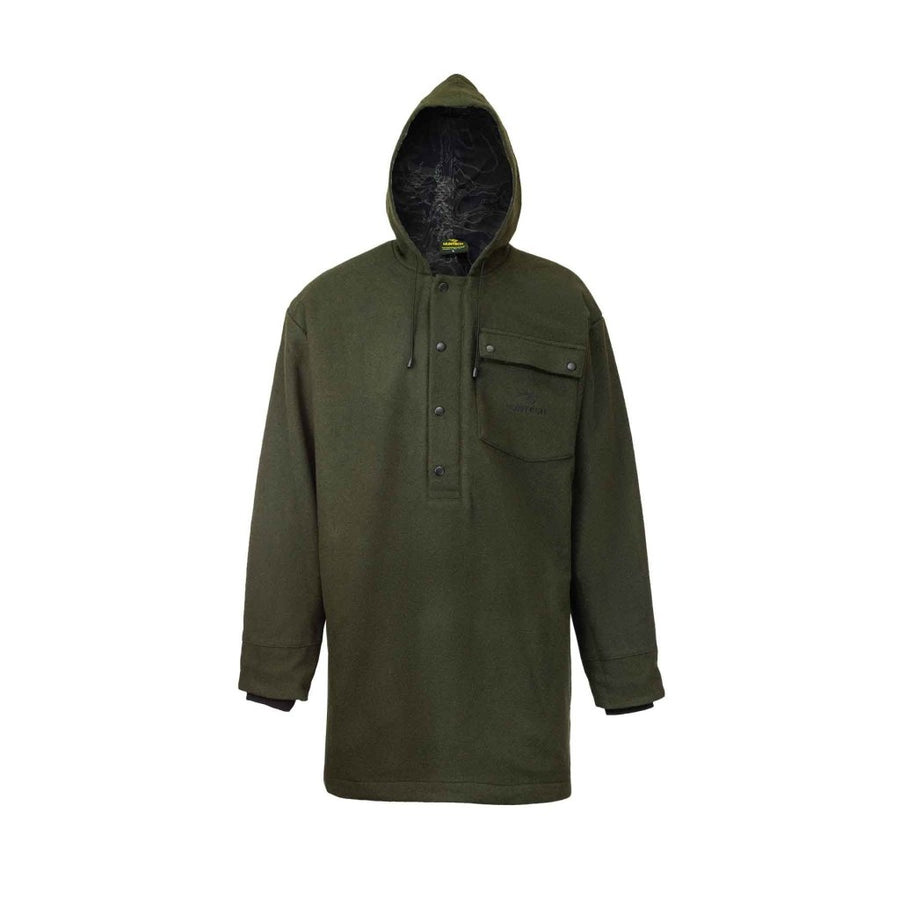 Mens Wool Station Anorak (moss)