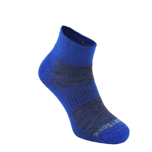 Merino Coolmesh II - Quarter Socks - Grey/Blue