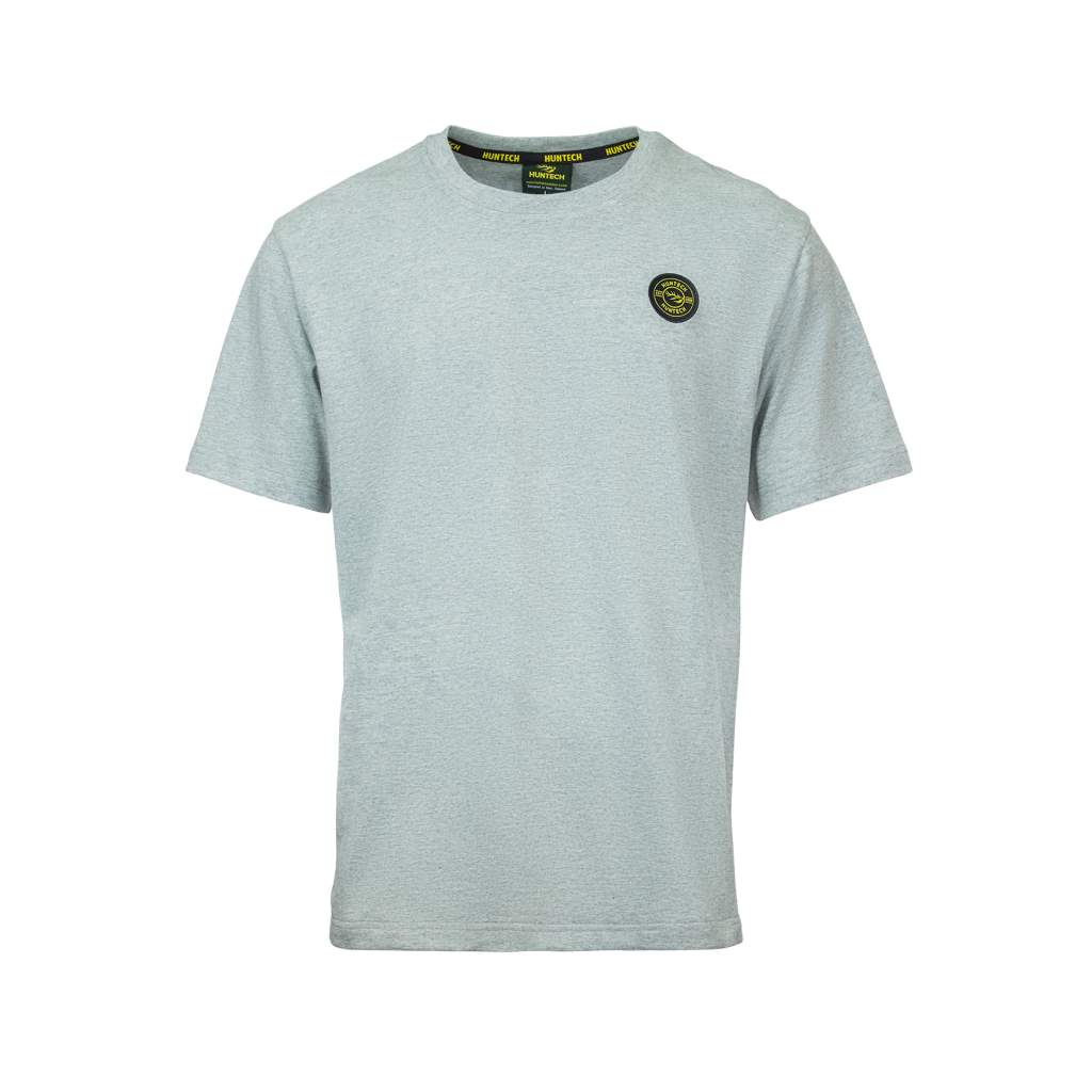 Huntech Men's Stag Badge Tee (grey marl)