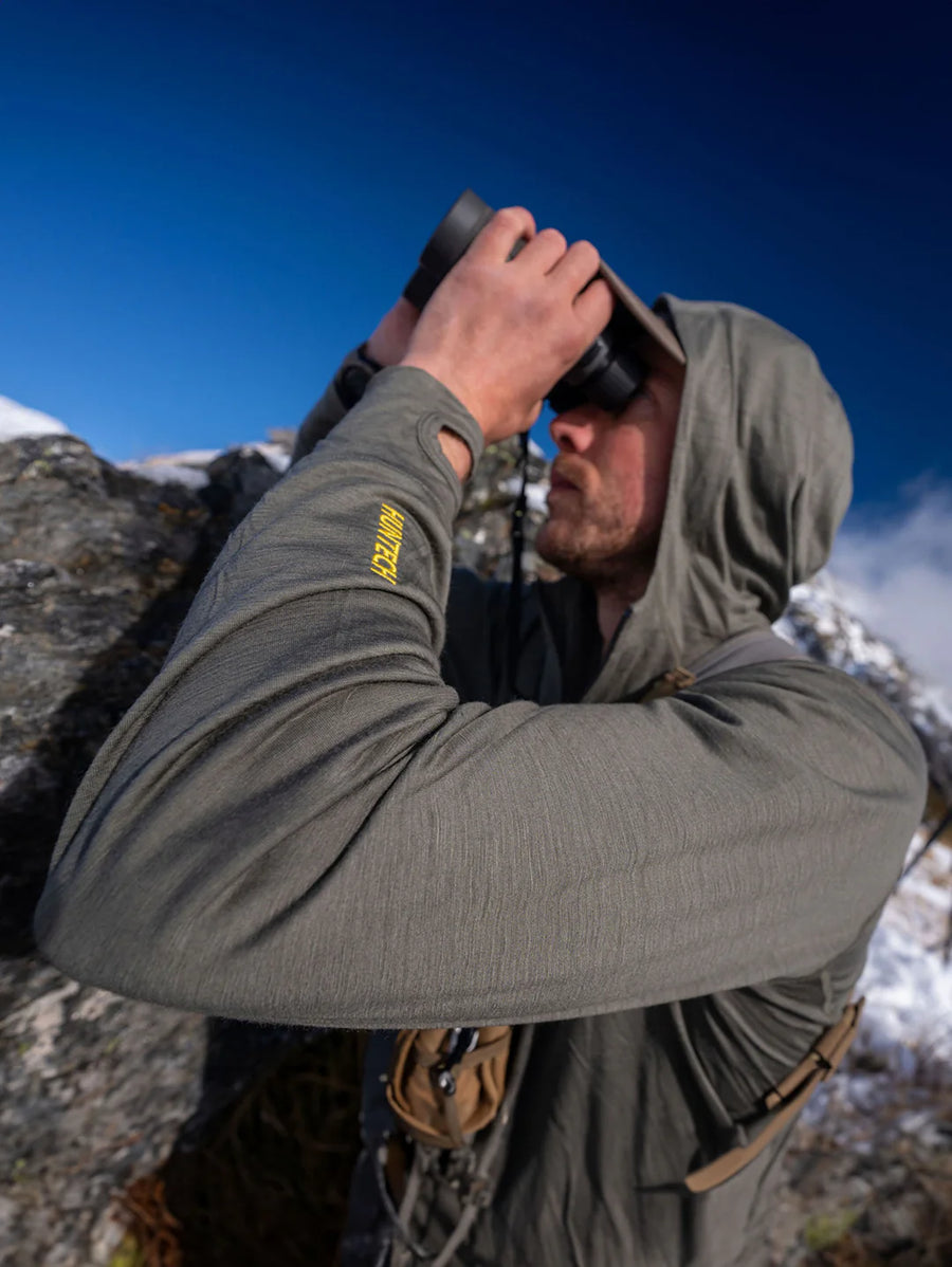 Huntech Men's Primal Merino Hoodie (commando)