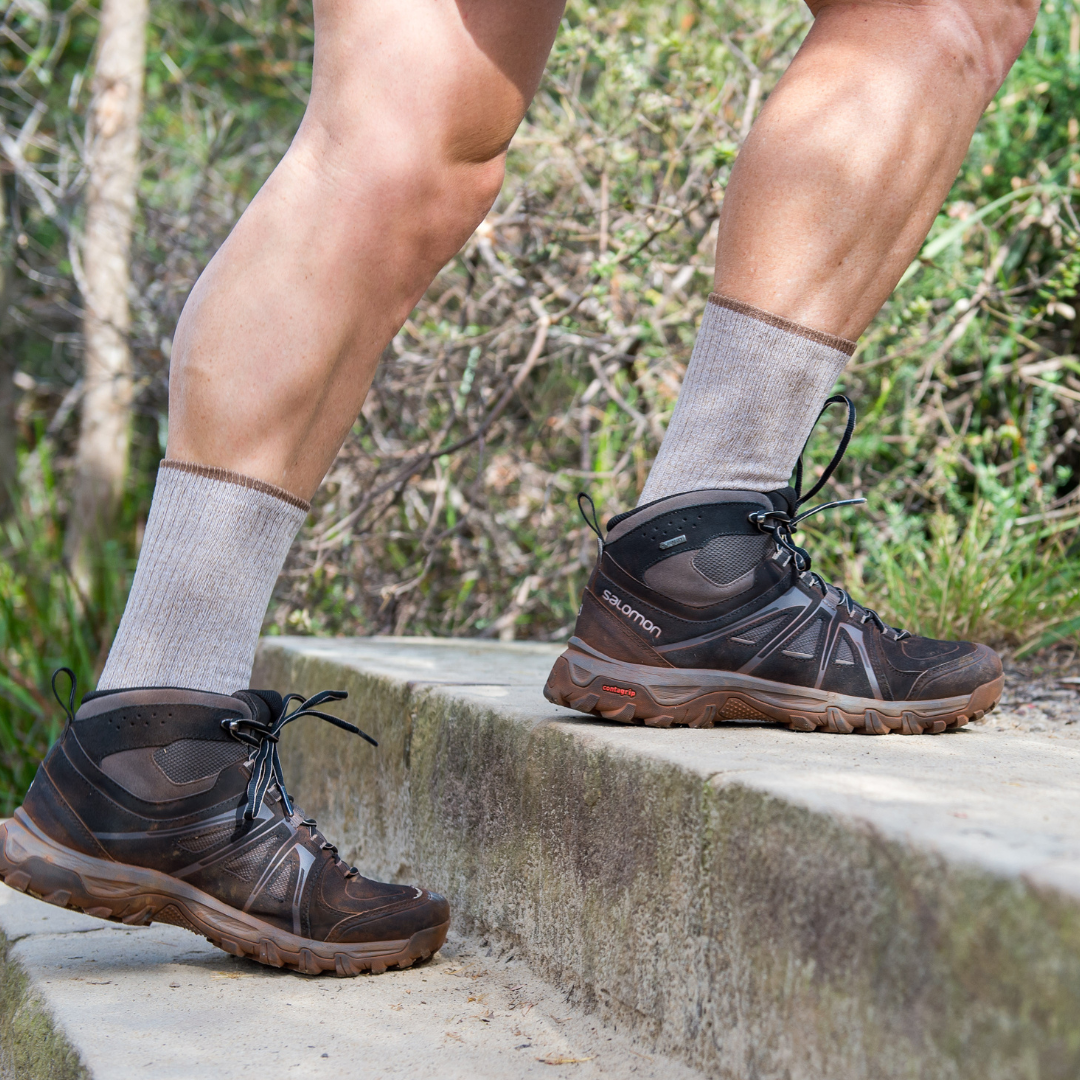 Hike - Crew Socks - Light Grey