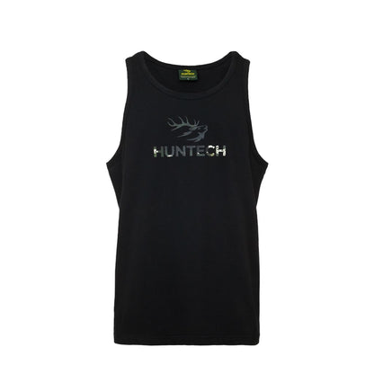 Huntech Men's Vertical Logo Singlet (black)