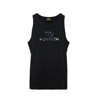 Huntech Mens Vertical Logo Singlet (black)