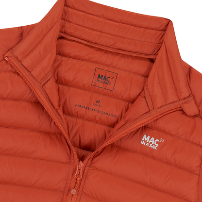 Men's Alpine Packable Down Vest (burnt orange)