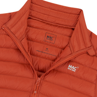 Mens Alpine Packable Down Vest (burnt orange)