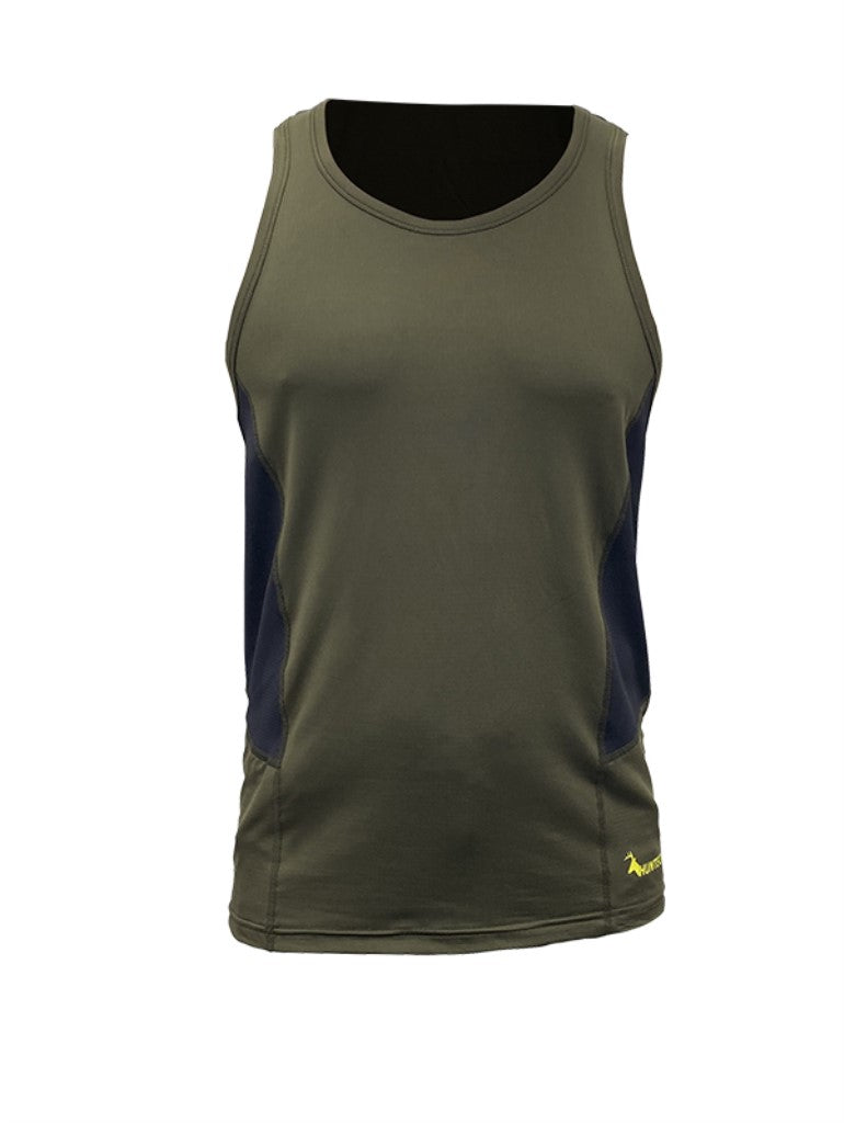 Huntech Mens Glaciertech Singlet (military)