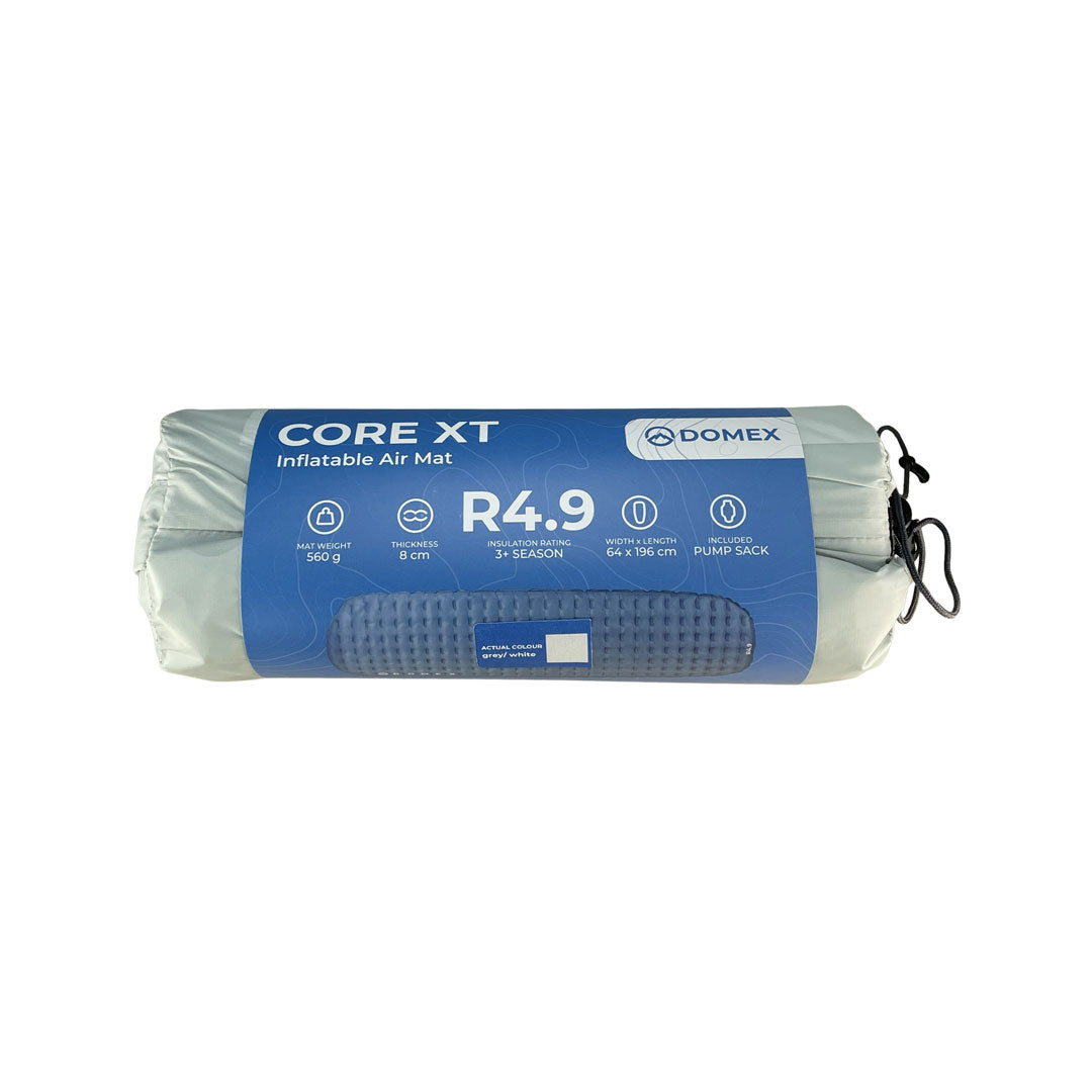 Domex 3-season (R4.9) Core XT inflatable sleeping mat - Grey - In packaging
