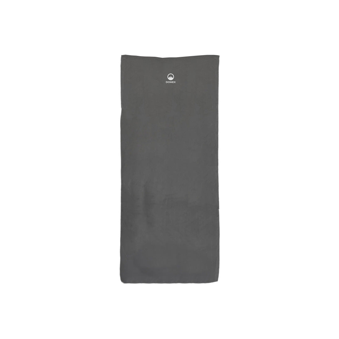 Front view of Domex Rectangular Polyester Liner - Grey 