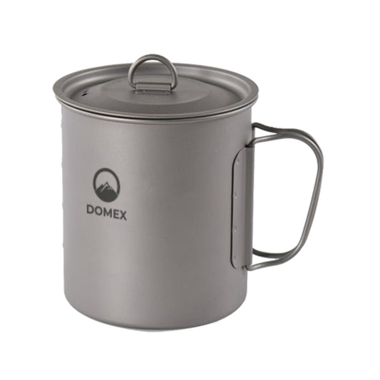 Domex Titanium Pot (900 ml) with folding handle and lid | Ships from Melbourne