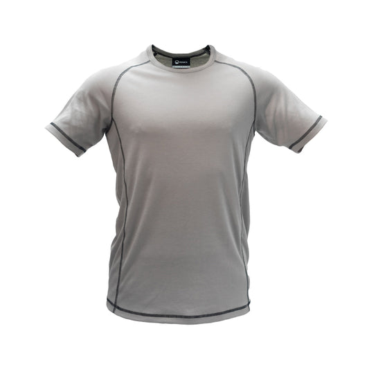 Domex Thermalayer Short Sleeve Top - Light grey with dark grey stitching. Ships from Melbourne | DOMASS3000, DOMASS3001, DOMASS3002, DOMASS3003, DOMASS3004, DOMASS3005, DOMASS3006, DOMASS3007
