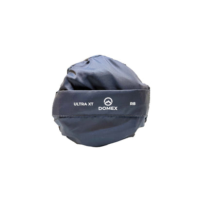 End view of Domex  Ultra XT Air Mat - Black in storage bag