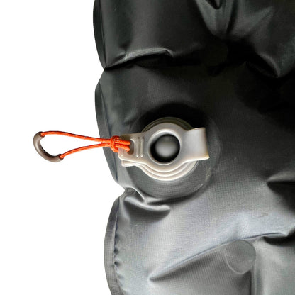 Close up of closed valve on Domex  Ultra XT Air Mat - Black