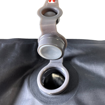 Close up of open valve on Domex  Ultra XT Air Mat - Black