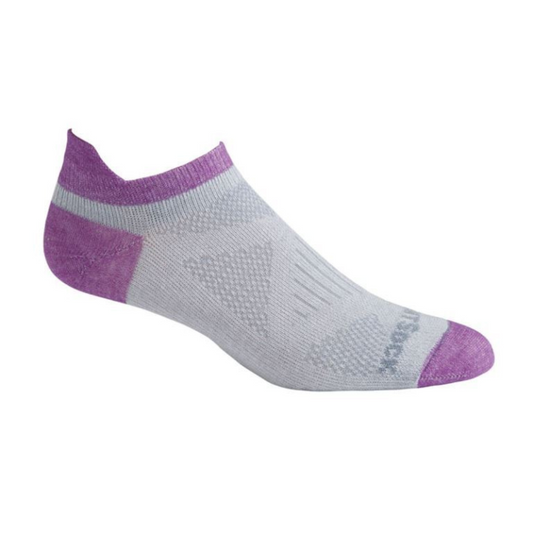 Coolmesh II - Tab Wmn Socks - Light Grey/Plum
