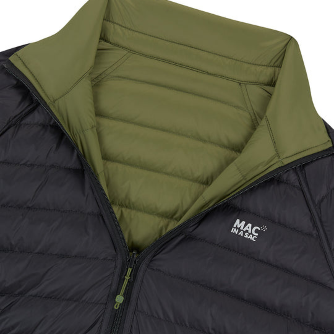 Men's Polar Reversible Down Jacket (khaki/black)